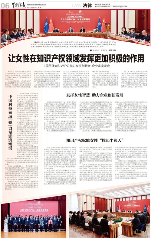讓女性在知識(shí)產(chǎn)權(quán)領(lǐng)域綻放創(chuàng)新之光——中國貿(mào)促會(huì)與WIPO共話女性創(chuàng)新者與企業(yè)家發(fā)展